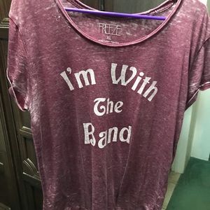 Tshirt. I’m with the band.